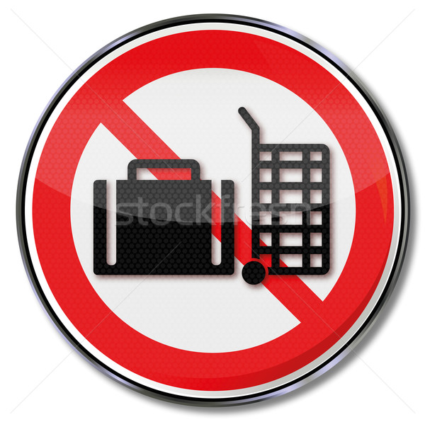 Verbot Zeichen nicht Abschied Taschen Transport Stock foto © Ustofre9