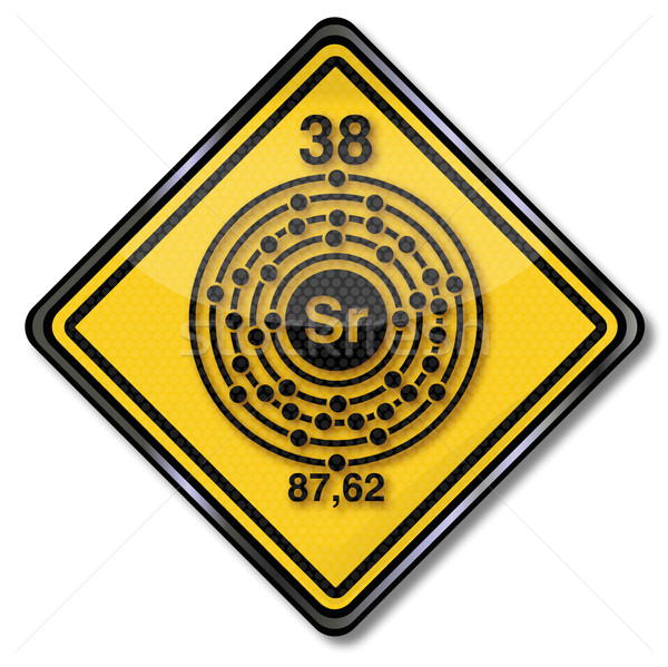 Sign chemistry character strontium Stock photo © Ustofre9
