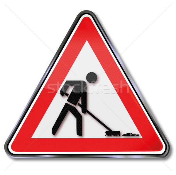 Sign cleaning and housekeeper Stock photo © Ustofre9