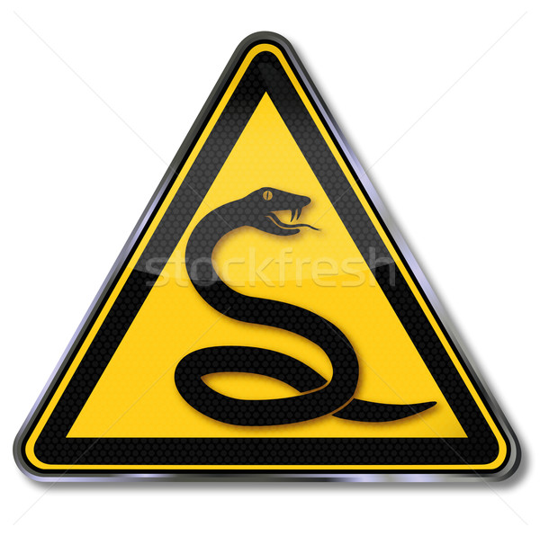 Signo serpiente frutas salud ley placa Foto stock © Ustofre9