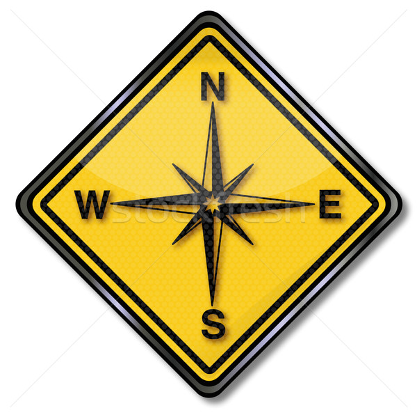 Sign compass and compass rose Stock photo © Ustofre9