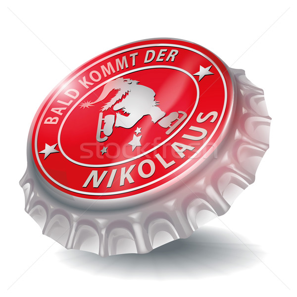 Bottle cap with santa claus Stock photo © Ustofre9