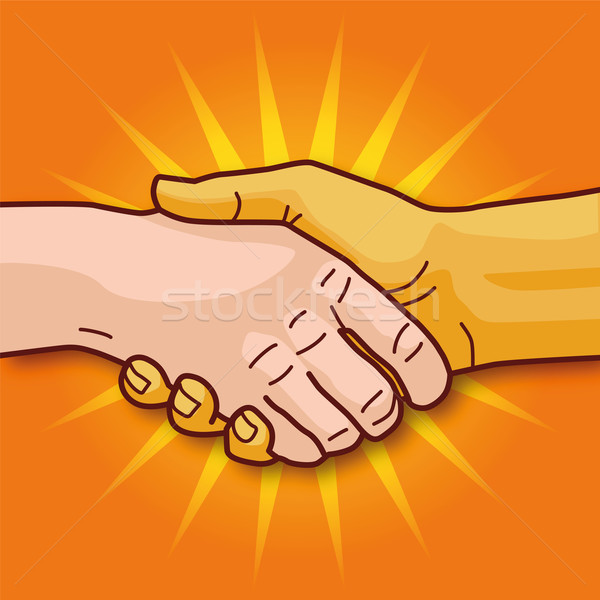 Stringe la mano economico cooperazione business ufficio mani Foto d'archivio © Ustofre9