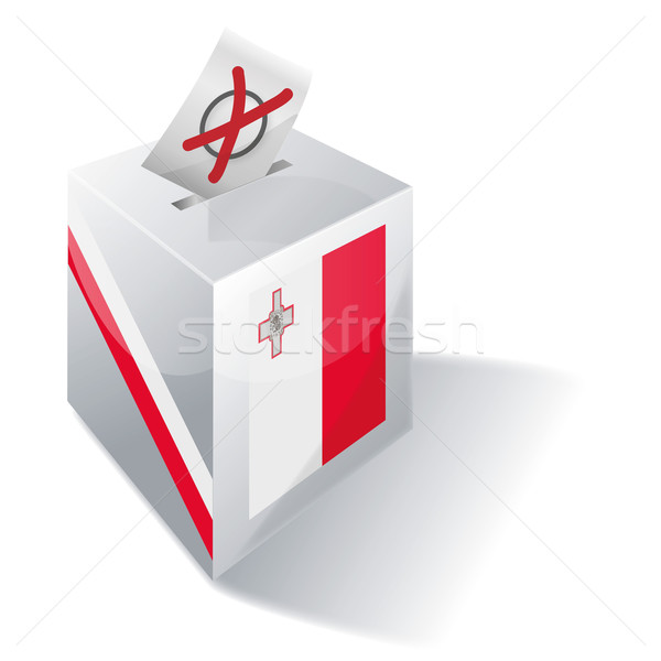 投票 ボックス マルタ クロス フラグ ヨーロッパ ストックフォト © Ustofre9