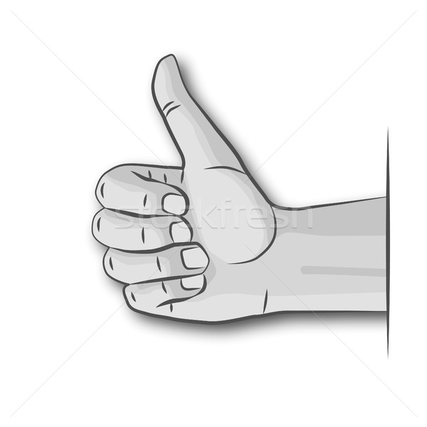 Thumbs up, well done and recognition Stock photo © Ustofre9