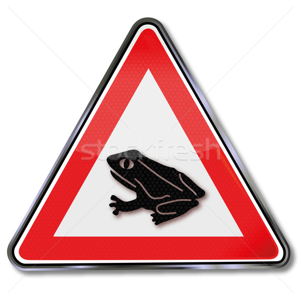 Sign frog and toad migration Stock photo © Ustofre9