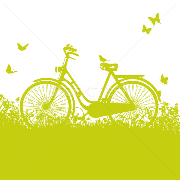 Bicycle in the grass  Stock photo © Ustofre9