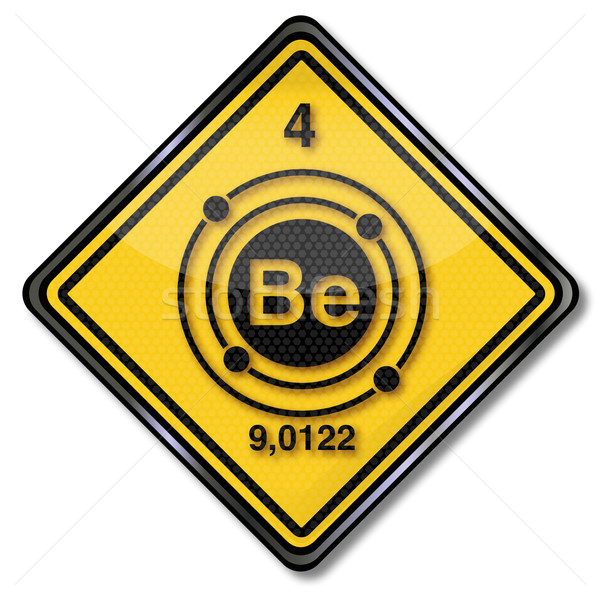 Sign chemistry character beryllium  Stock photo © Ustofre9