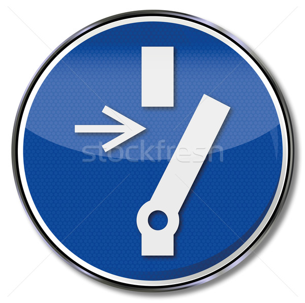 Kötelező felirat karbantartás javítás feliratok áramkör Stock fotó © Ustofre9