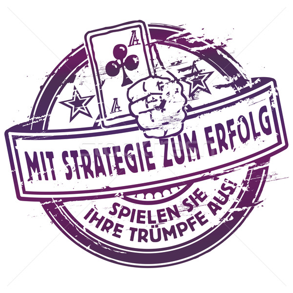 Rubber stamp with strategy for success  Stock photo © Ustofre9
