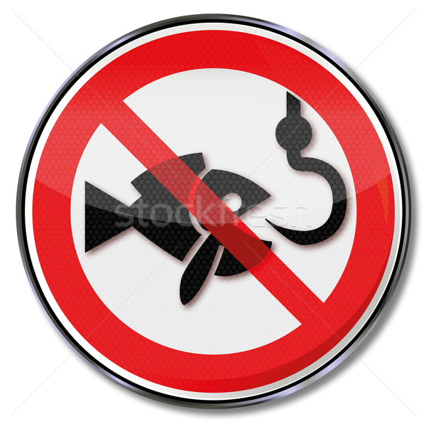 Prohibition sign ban on fishing  Stock photo © Ustofre9