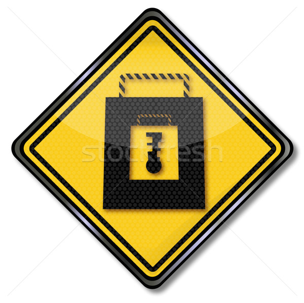 Shopping sign securely while shopping Stock photo © Ustofre9