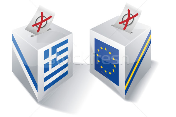 Polu Europie Grecja ceny banderą finansów Zdjęcia stock © Ustofre9