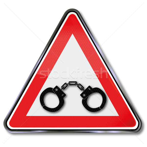 Signe menottes clé police signes crime [[stock_photo]] © Ustofre9