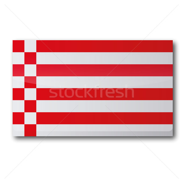 Stock fotó: Zászló · térkép · kártya · fehér · kártyák · vidék