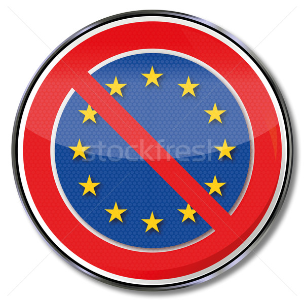 Zeichen Europa Müdigkeit Ablehnung Sternen Sterne Stock foto © Ustofre9