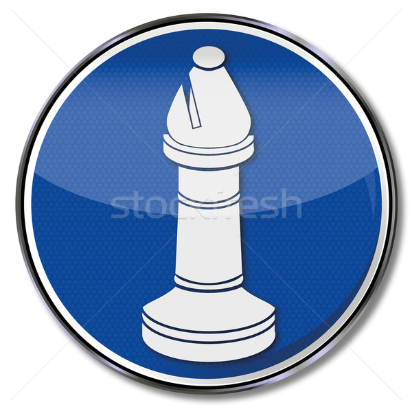 Sign chess piece bishop Stock photo © Ustofre9