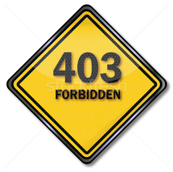 Computer shield 403 forbidden Stock photo © Ustofre9