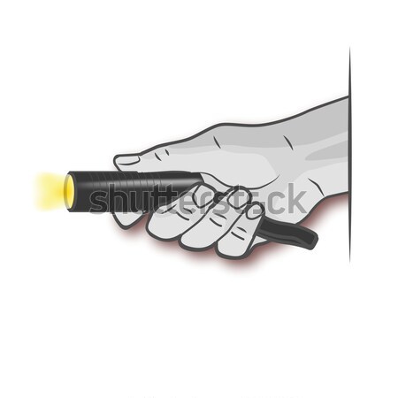Stock foto: Hand · Revolver · Business · gun · Haut · Finger