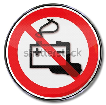 Prohibition sign for plastic bags with plastic bags Stock photo © Ustofre9