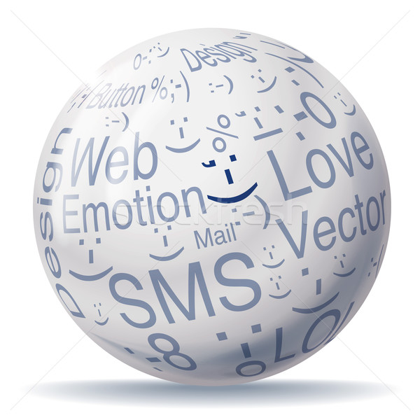 Encyclopedia ball with Smileys Stock photo © Ustofre9
