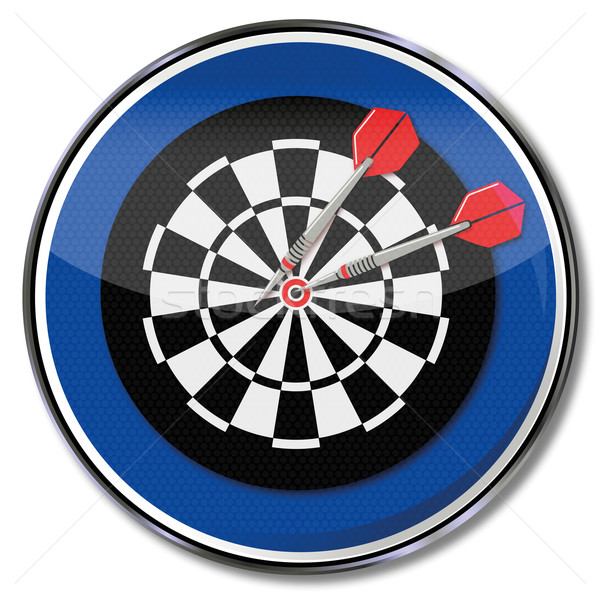 Teken darts business sport borden pijl Stockfoto © Ustofre9