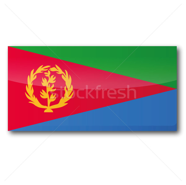 Bandera Eritrea mapa mar rojo planta Foto stock © Ustofre9