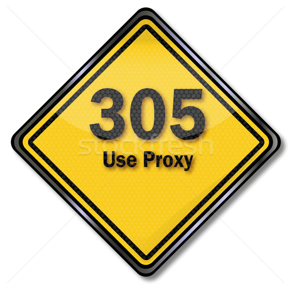 Computer sign 305 use proxy  Stock photo © Ustofre9