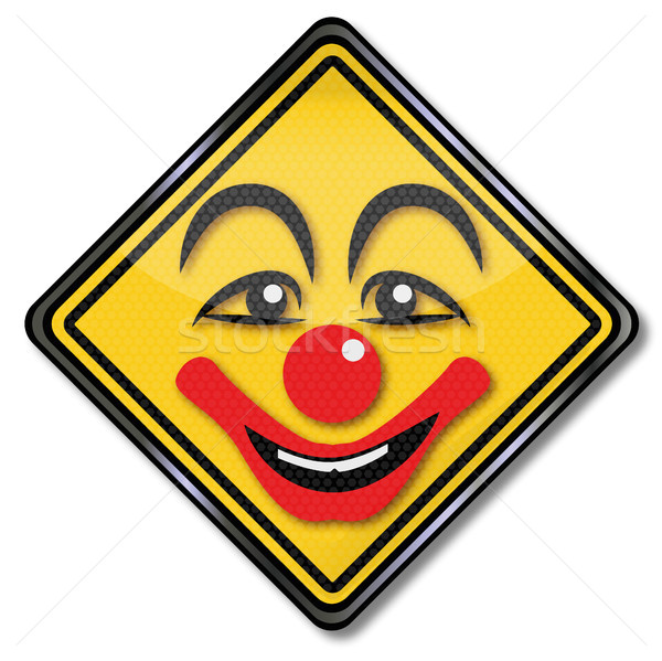 Sign clown in a hospital Stock photo © Ustofre9