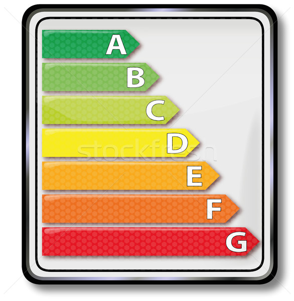 Schild energie verbruik gebouw auto teken Stockfoto © Ustofre9
