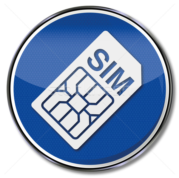 Sign simcard with pin Stock photo © Ustofre9
