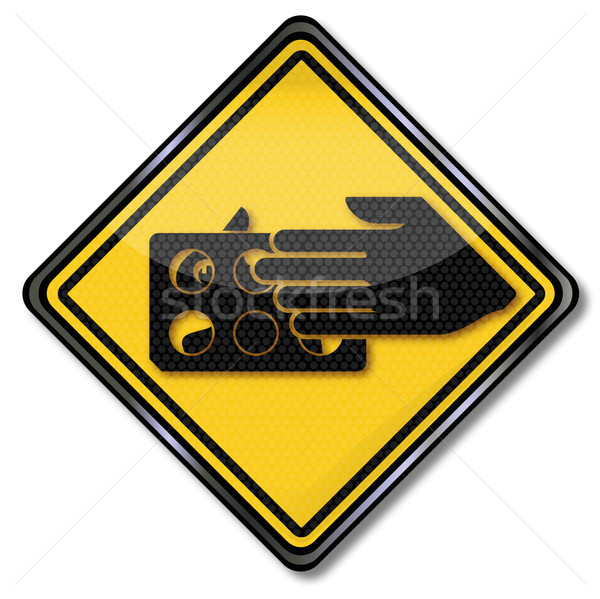 Stock photo: Sign transport box for live animals 