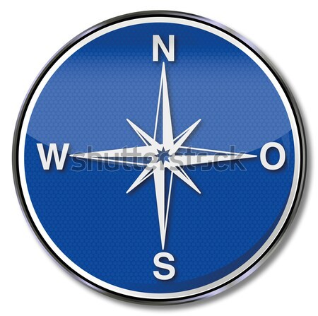 Plate compass, compass rose and indication of direction  Stock photo © Ustofre9