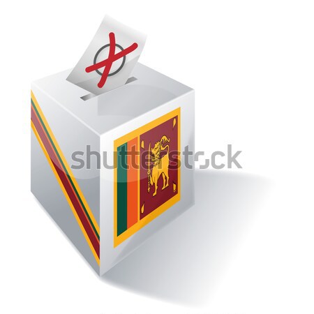 Głosowanie polu Niemcy krzyż banderą kopercie Zdjęcia stock © Ustofre9