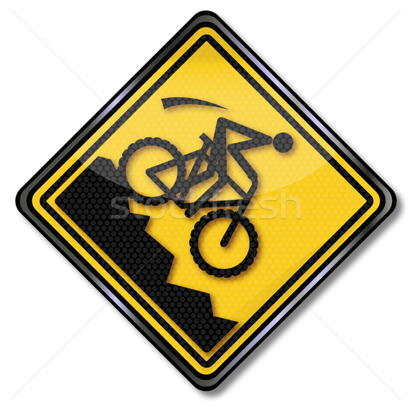 знак Горный велосипед велосипедов весело велосипед Сток-фото © Ustofre9