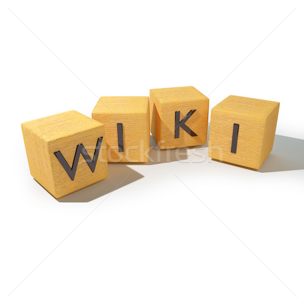 Stock photo: Cube with WIKI 