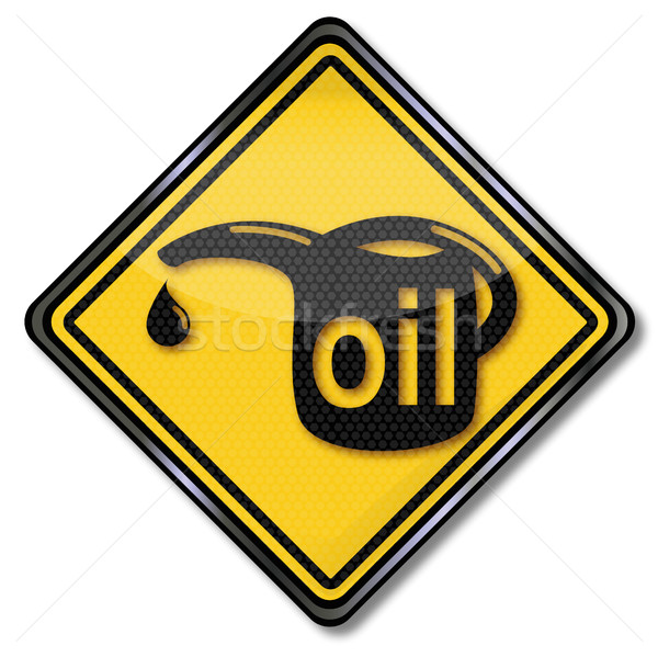 Pequeño coche signo petróleo regalo accidente Foto stock © Ustofre9