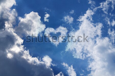 Sky with a heart in the clouds  Stock photo © Ustofre9