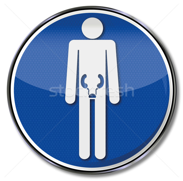 Sign with patient with kidney and bladder disease Stock photo © Ustofre9
