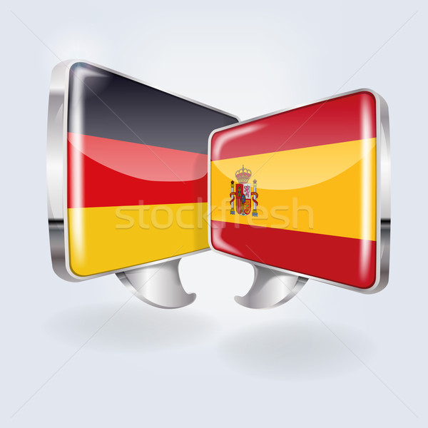 Speech in german and spanish  Stock photo © Ustofre9