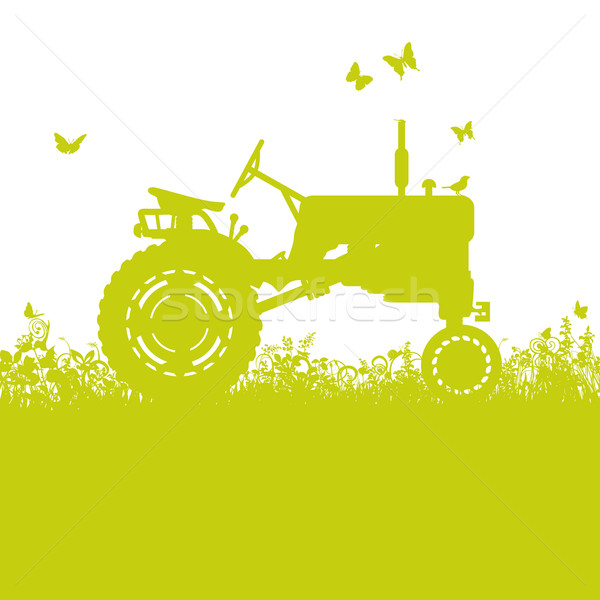 Tractor on meadow  Stock photo © Ustofre9