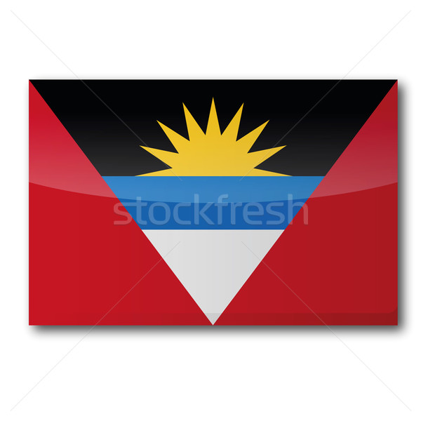 Flag Antigua and Barbuda Stock photo © Ustofre9