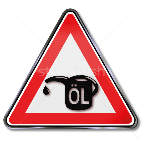 Oleju poziom puszka samochodu przemysłowych przycisk Zdjęcia stock © Ustofre9