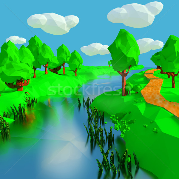 Small river in the countryside Stock photo © Ustofre9