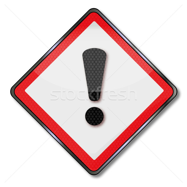 Danger sign warning hazard and hazardous substances Stock photo © Ustofre9