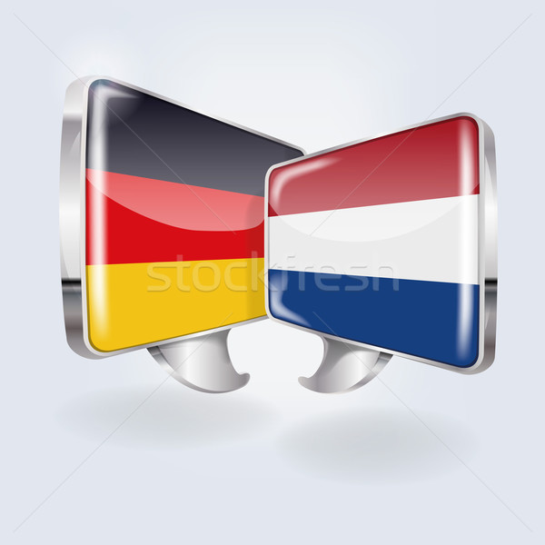 Speech in German and Dutch  Stock photo © Ustofre9
