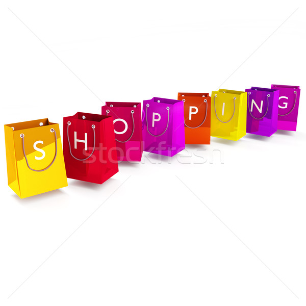 Shopping bags and shopping Stock photo © Ustofre9