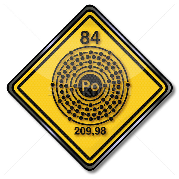 Sign chemistry character polonium Stock photo © Ustofre9