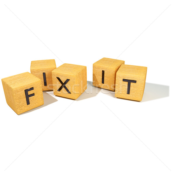 Cubes with fix it Stock photo © Ustofre9