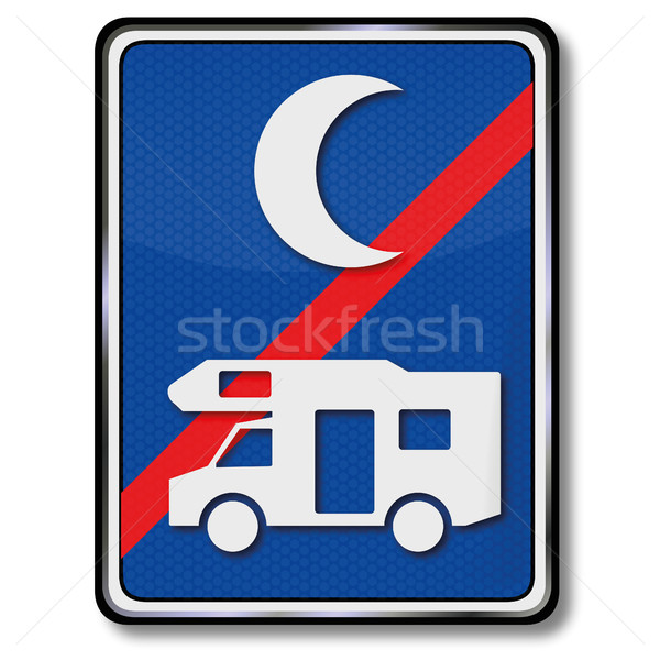 No parking for campers on the night Stock photo © Ustofre9